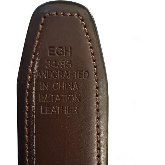 Kenneth Cole Reaction Men’s Reversible Brown Black Belt Size 34 Leather Look - Picture 6 of 6